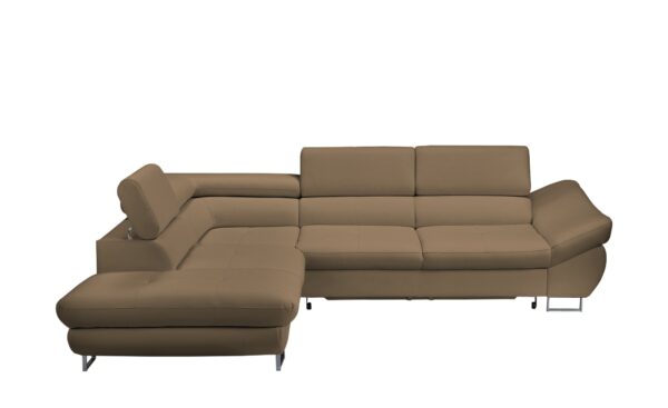 switch Ecksofa grau - Kunstleder Fabio