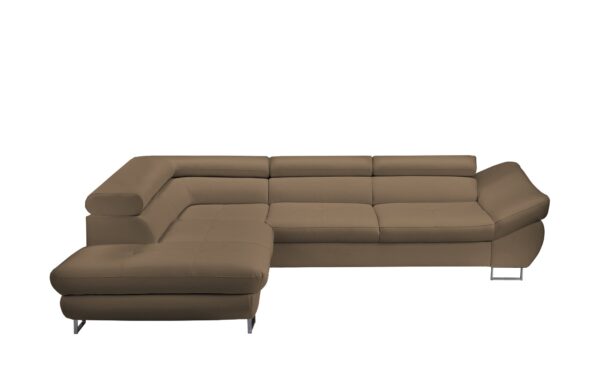 switch Ecksofa braun - Kunstleder Fabio