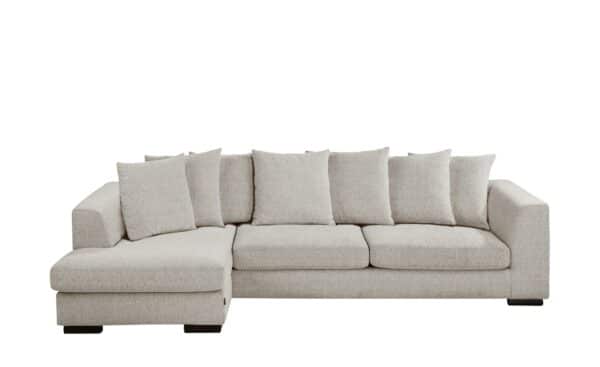 SOHO Ecksofa braun - Webstoff Paulina