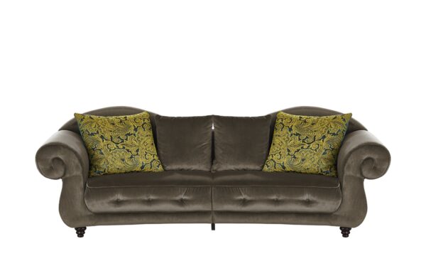 Design Big Sofa braun - Mikrofaser