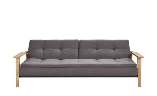 Design-Schlafsofa dunkelgrau - Webstoff