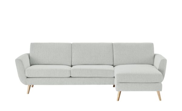 SOHO Ecksofa grau - Flachgewebe Smilla