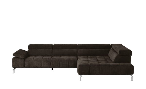 Lounge Collection Ecksofa braun - Webstoff